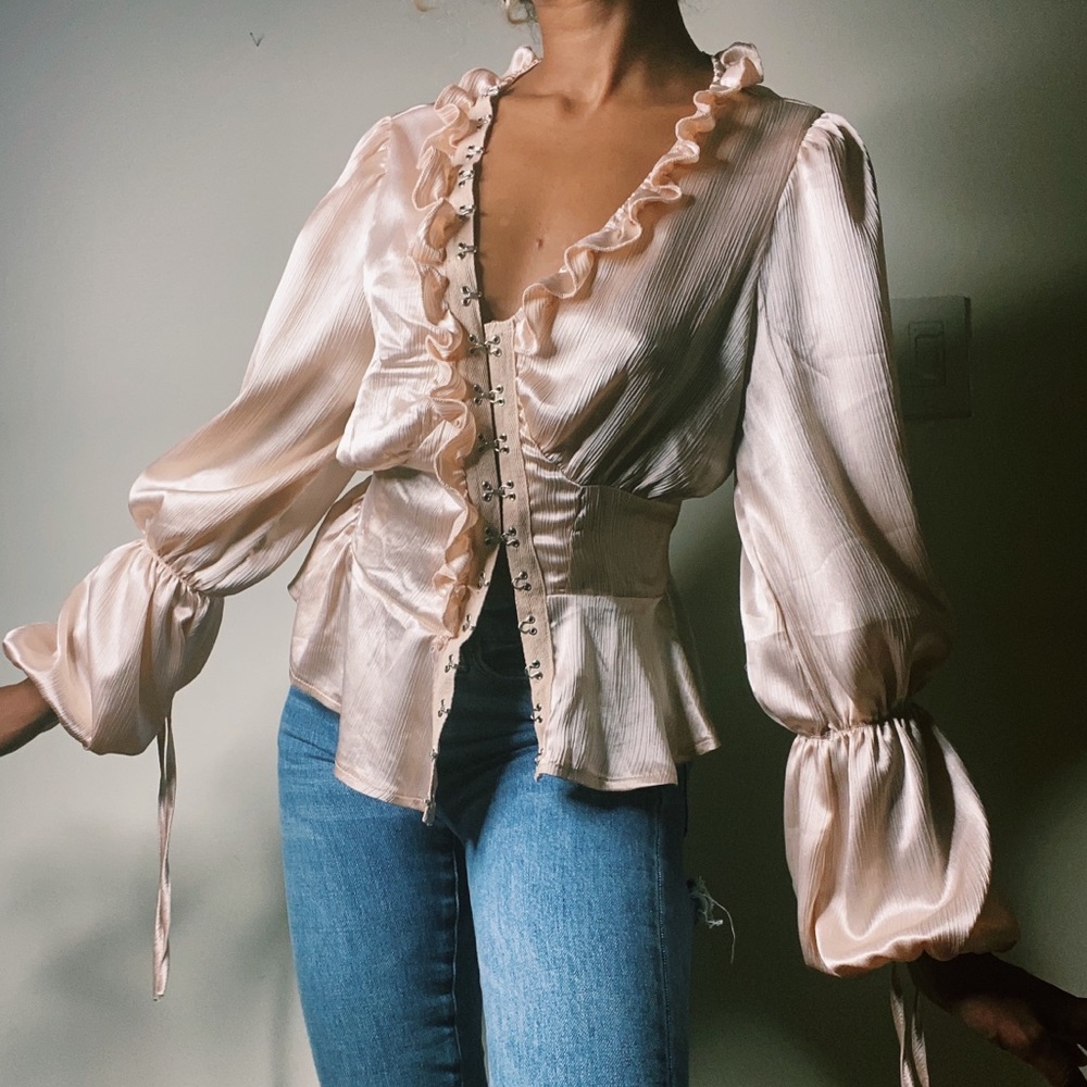 Nasty Gal blouse with beautiful details.